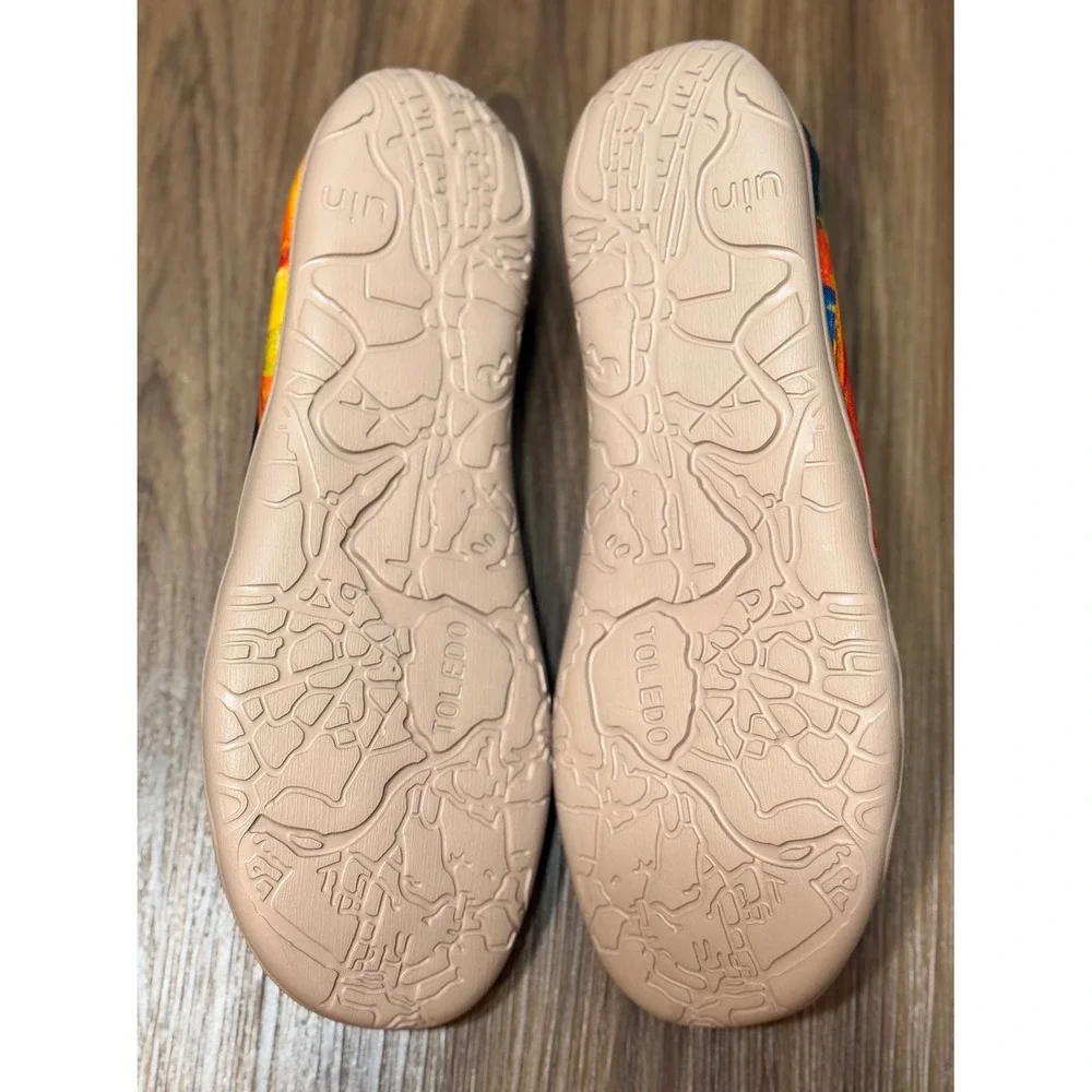 UIN Color Zone Mens Abstract Oil Painting Print Slipper Mules Clogs Sz 11